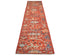 12 Ft Rust Aryana Afghan Hand Knotted Veg Dye Wool Runner Rug